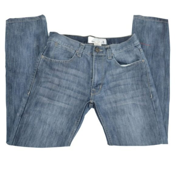 Paper Denim & Cloth Relaxed Slim Straight Casual Denim Ankle Blue Jeans 28 6 - Picture 5 of 9